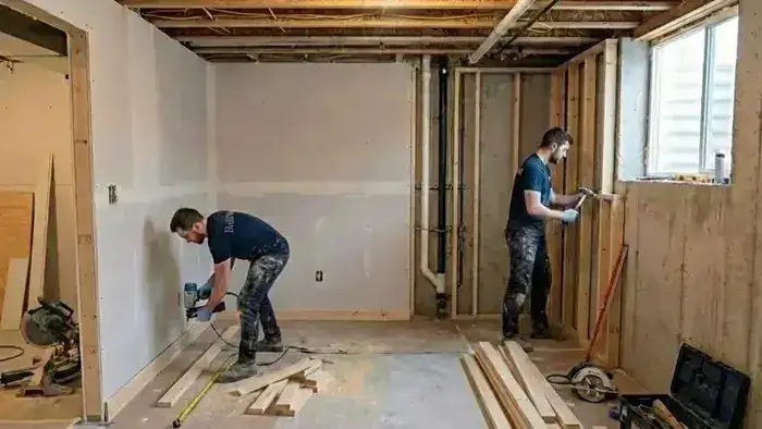 Crown molding and wainscoting detail in Connecticut home by BuiltWell CT